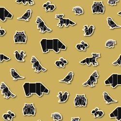 origami woodland heron