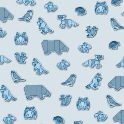 origami woodland shore