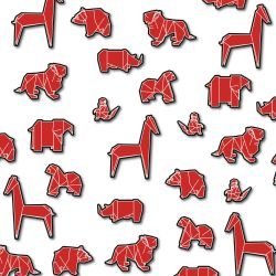 origami zoo rich reds 