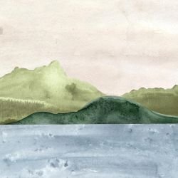 waves of earth fields of dawn green horizontal  