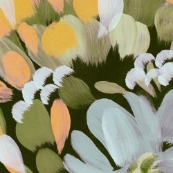 paint strokes petal pieces meadow