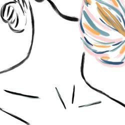 posing patterns ethereal contours black multi