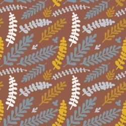 pattern pop sprig garnish blue brown 