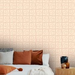 patterned precision concept retro lens wallpaper