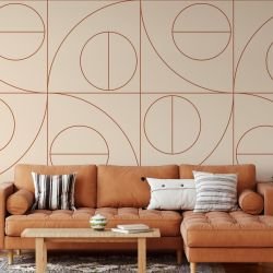 patterned precision concept retro lens wallpaper mural