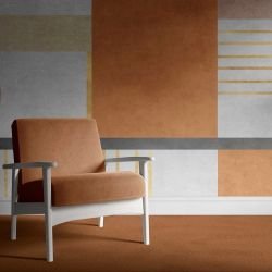 custom dark orange concept rug