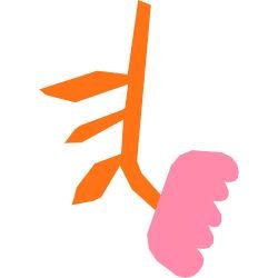 playful pops falling peony pink top