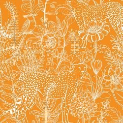 rainbow jungle jungle jamboree tumeric white reverse
