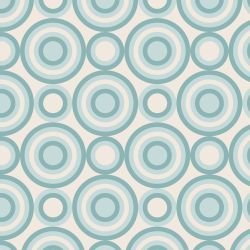 retro modern sliced sphere blue cream