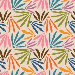 retrogroove abstract petals vibrant