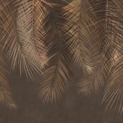 leafscapes hanging ferns gold wash