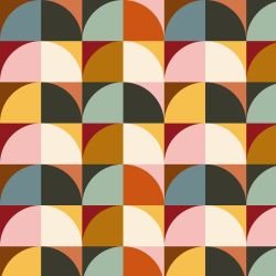 retro modern quarter arch bold multi