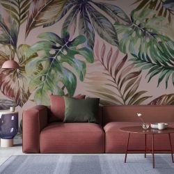 summer tropics concept wallpaper mural backdrop