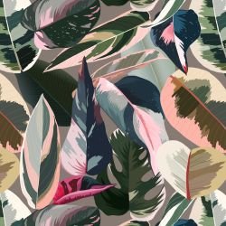 sundrenched foliage sunkissed palms greige 