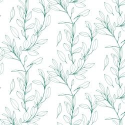 leaf outlines dense branches marine white