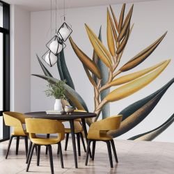 textured tropics concept mural wall