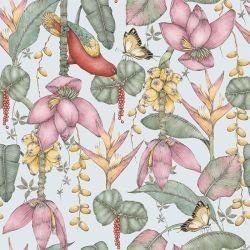 textured tropics parrot garden sky