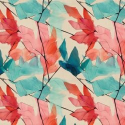 tinted garden leaf refractions red blue