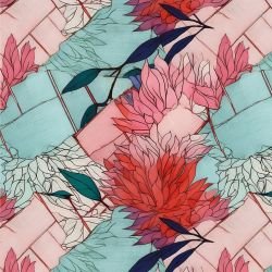 tinted garden luminus flora red blue