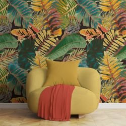 tropical medley concept wallpaper armchair