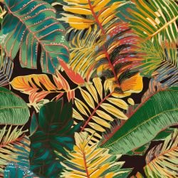 tropical medley layered fronds yellow pop