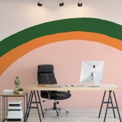 wallscapes concept little rays peach green