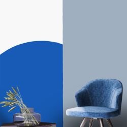 wallscapes hiding curves blues concept