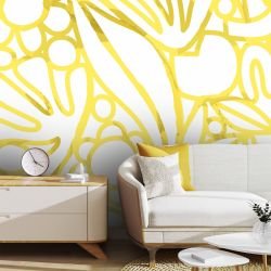 wanderline garden concept wallpaper tangle bloom yellow