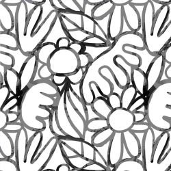 wanderline garden lineplay floral charcoal