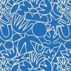 wanderline garden outside outline blue 