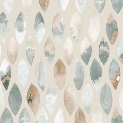 watercolour feather drops earthy