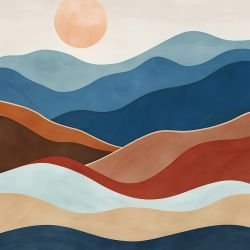 waves of earth elevation peaks radiant 