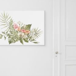 watercolour wildlings concept lily orchid monstera bouquet