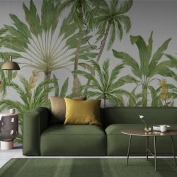 watercolour wildlings concept palm plantation 