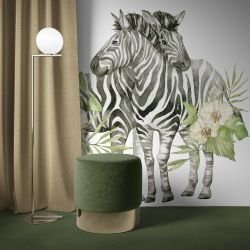 watercolour wildlings concept zebras