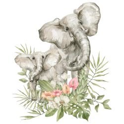 watercolour wildlings elephant encounter