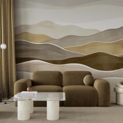 waves of earth concept misty summit no sun neutrals