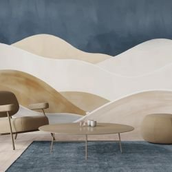 waves of earth concept sandy dunes night no sun neutral