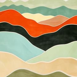 waves of earth forest ridge burnt earth 