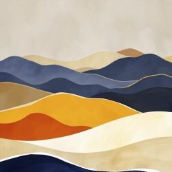 waves of earth mountaintop glow no sun sunrise