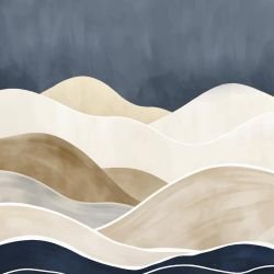 waves of earth sandy dunes no sun neutral night
