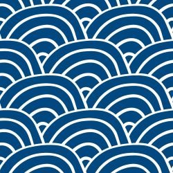 whispering kimono ocean arches royal blue white reverse