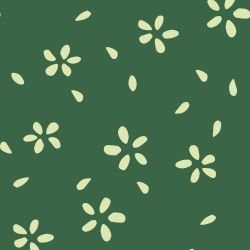 whispering kimono sakura confetti rich emerald reverse